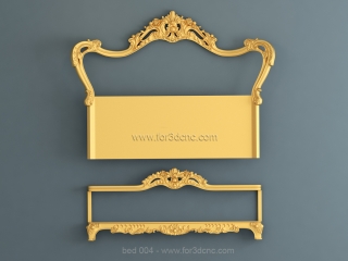 BED 004 | STL – 3D model for CNC