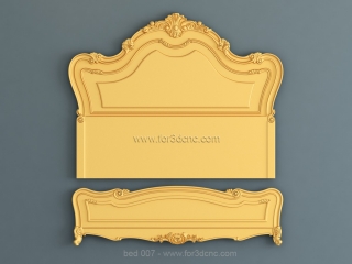 BED 007 | STL – 3D model for CNC