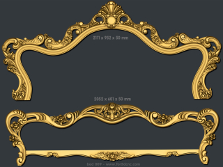 BED 009 | STL – 3D model for CNC