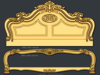 BED 011 | STL – 3D model for CNC