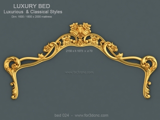 BED 024 | STL – 3D model for CNC