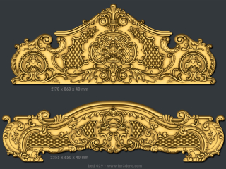 BED 029 | STL – 3D model for CNC