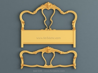 BED 036 | STL – 3D model for CNC