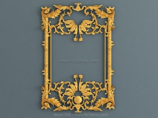 Decor 006 | STL – 3D model for CNC