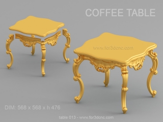 TABLE 013 | STL – 3D model for CNC