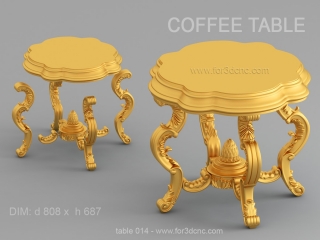 TABLE 014 | STL – 3D model for CNC