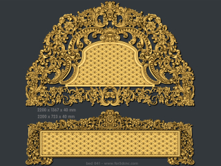 BED 041 | STL – 3D model for CNC