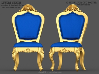 CHAIRS 018 | STL – 3D model for CNC