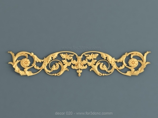 DECOR 020 | STL – 3D model for CNC