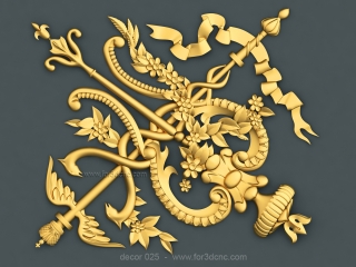 DECOR 025 | STL – 3D model for CNC