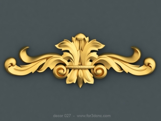 DECOR 027 | STL – 3D model for CNC