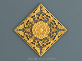 DECOR 036 | STL – 3D model for CNC