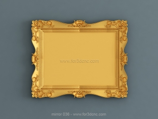 MIRROR 036 | STL – 3D model for CNC