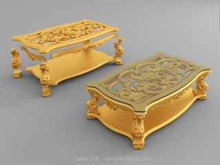 TABLE 018 | STL – 3D model for CNC