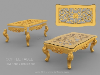 TABLE 021 | STL – 3D model for CNC