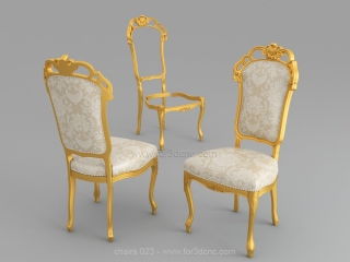 CHAIRS 023 | STL – 3D model for CNC
