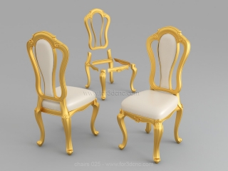 CHAIRS 025 | STL – 3D model for CNC