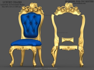 CHAIRS 026 | STL – 3D model for CNC