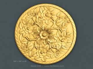 DECOR 039 | STL – 3D model for CNC