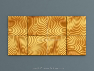 3D PANEL 015  | STL – 3D model for CNC