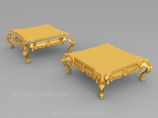 TABLE 024 | STL – 3D model for CNC