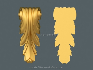 CORBELS 010 | STL – 3D model for CNC