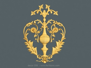 DECOR 058 | STL – 3D model for CNC