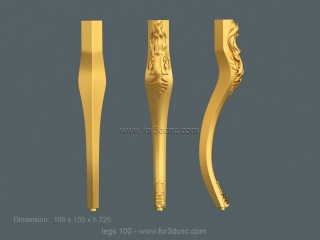 LEGS 100 | STL – 3D model for CNC