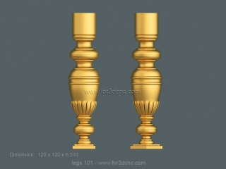 LEGS 101 | STL – 3D model for CNC