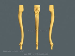 LEGS 103 | STL – 3D model for CNC