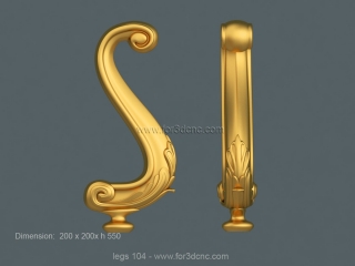 LEGS 104 | STL – 3D model for CNC