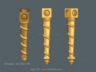 LEGS 105 | STL – 3D model for CNC