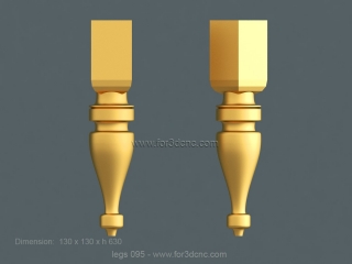 LEGS 095 | STL – 3D model for CNC