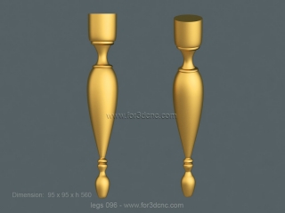 LEGS 096 | STL – 3D model for CNC