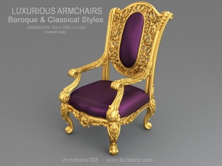 ARMCHAIRS 008 | STL – 3D model for CNC