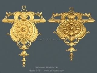 DECOR 071 | STL – 3D model for CNC