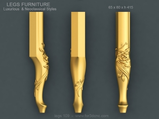 LEGS 109 | STL – 3D model for CNC