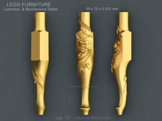 LEGS 110 | STL – 3D model for CNC