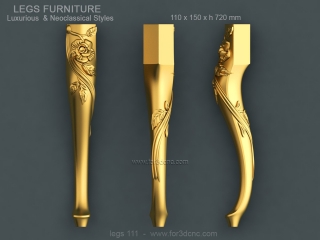 LEGS 111 | STL – 3D model for CNC