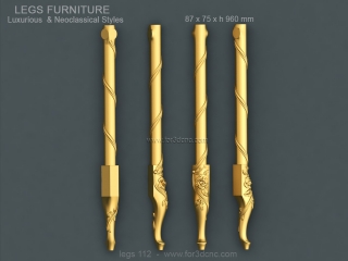 LEGS 112 | STL – 3D model for CNC