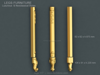 LEGS 117 | STL – 3D model for CNC