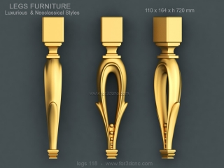 LEGS 118 | STL – 3D model for CNC