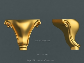 LEGS 124 | STL – 3D model for CNC