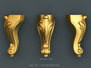 LEGS 125 | STL – 3D model for CNC