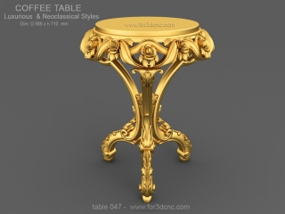 TABLE 047 | STL – 3D model for CNC
