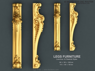 LEGS 133 | STL – 3D model for CNC