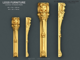 LEGS 134 | STL – 3D model for CNC