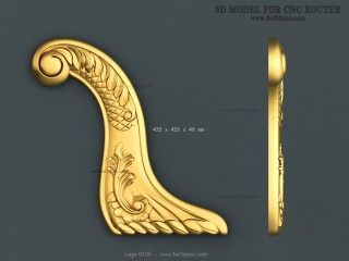LEGS 135 | STL – 3D model for CNC