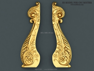 LEGS 136 | STL – 3D model for CNC