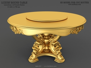 TABLE 051 | STL – 3D model for CNC